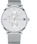 Tommy Hilfiger JENNA CASUAL 1781942 Damenarmbanduhr - Silber/Wei&szlig;
