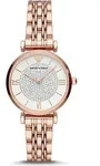 Emporio Armani Analoguhren f&uuml;r Frauen Gianni Ros&eacute;gold One size - Wei&szlig;/Rosa