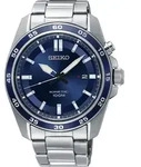 Seiko SKA783P1 Kinetic Herrenuhr 42mm 10ATM - Silber