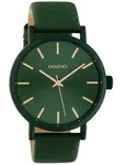 Oozoo Armbanduhr gr&uuml;n Leder Timepieces Damen Analog-Quarzuhr UOC10453 - Gr&uuml;n