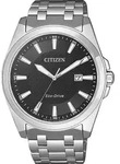 CITIZEN BM7108-81E analoge Herrenuhr Quarz Eco-Drive , Ziffernblatt schwarz - Silber
