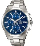 Casio Edifice Herrenuhr EFV-560D-2AVUEF Edelstahlarmband - Silber/Blau