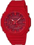 Casio GA-2100-4AER, Wasserfest, Chronometer - Rot