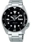 SEIKO Herrenuhr 5 Sports SRPD55K1 schwarzes Zifferblatt 10bar Edelstahl 43mm