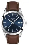 Tissot Gentleman Quartz Blue Dial 40mm Leather - Blau