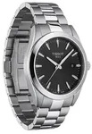 Tissot Gentleman 40mm Quarz Leder Schwarz T127.410.16.051.00 - Silber