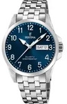 Festina Herren Uhr Klassik F20357/C Edelstahl Armband-Uhr silber UF20357/C - Silber