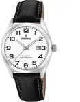 Festina Herren Uhr Klassik F20446/1 Leder Analog Armband-Uhr schwarz UF20446/1 -