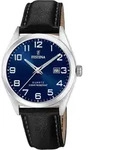 Festina Herren Uhr Klassik F20446/2 Leder Analog Armband-Uhr schwarz UF20446/2 -