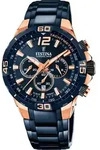 Festina Herren Uhr Chrono Bike F20524/1 Stahl Armbanduhr dunkelblau UF20524/1 -