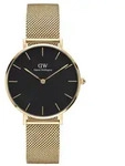 Daniel Wellington Damenuhr DW00100347 - Petite Evergold (zx704e) - Gold/Schwarz