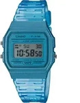 Casio Damen Armbanduhr F-91WS-2EF hellblau digital - Blau