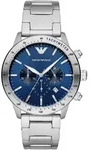 Emporio Armani AR11306 Herrenuhr &ndash; Mario (zx130b) - Blau/Silber