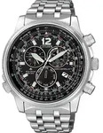 Titan Funkuhr Promaster Land von Citizen f&uuml;r Herren, Eco-Drive - Silber