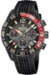 Festina Herren Uhr Chronograph F20518/3 Silikon Armbanduhr schwarz UF20518/3 -