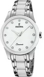 Festina Damen Uhr Keramik F20499/1 Edelstahl Armbanduhr silber wei&szlig; UF20499/1 -