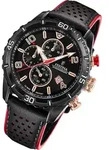 Festina Herren Uhr Chronograph F20519/4 Leder Armbanduhr schwarz UF20519/4 - Schwarz