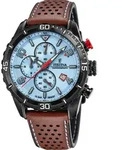 Festina Herren Uhr Chronograph F20519/1 Leder Armband-Uhr braun UF20519/1 - Braun