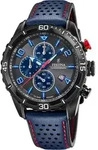 Festina Herren Uhr Chronograph F20519/3 Leder Sport Armband-Uhr blau UF20519/3 - Blau