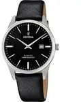 Festina Herren Uhr Klassik F20512/4 Leder Elegant Armband-Uhr schwarz UF20512/4 -