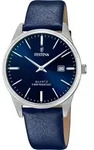 Festina Herren Uhr Klassik F20512/3 Leder Elegant Armband-Uhr blau UF20512/3 - Blau
