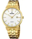 Festina Herren Uhr Klassik F20513/2 Edelstahl Elegant Armband-Uhr gold UF20513/2 -