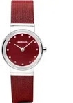 Bering Damen Uhr Armbanduhr Classic Collection - 10126-303 Meshband - Rot