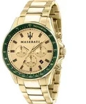 Maserati Herren Uhr SFIDA Chronograph Edelstahl Armband gold UMAR8873640005 - Gold