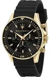 Maserati Sfida Herrenuhr R8871640001 + BOX - Schwarz/Schwarz