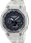 Casio G-Shock Transparent/Schwarz GA-2100SKE-7AER Analog Uni Uhr - Wei&szlig;