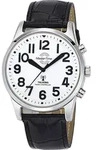 Master Time MTGA-10690-60L Herrenuhr Sprechende Funk Quarz 43mm - Silber