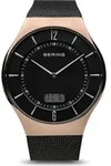 Bering 51640-166 Slim Funkuhr Herrenuhr 40mm 5ATM - Schwarz