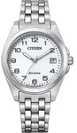 Citizen Uhr EO1210-83A ECO-Drive Damen Uhr Edelstahl/Wei&szlig; 33,5mm - Silber