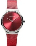 Bering Damen Armbanduhr Classic Saphirglas 12131-303 - Rot