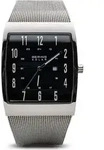 Bering Herren Uhr Armbanduhr Solar Ultra Slim 16433-002 Meshband - Silber