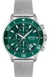 Boss Admiral 1513905 Herrenarmbanduhr - Gr&uuml;n/Silber