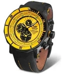 Herrenuhr VOSTOK EUROPE YM86-620C504 gelb sportliches zus&auml;tzliches Armband -...