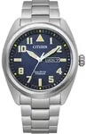 Citizen Herrenuhr BM8560-88LE EcoDrive 42mm blaues Ziffernblatt - Blau