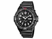 Casio Uhr MRW-200H-1BVEG Armbanduhr schwarz