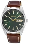 Seiko SUR449P1 Herren-Armbanduhr mit Saphirglas Braun/Gr&uuml;n - Gr&uuml;n