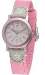 Jacques Farel ORG02STA &Ouml;kouhr Uhr M&auml;dchen Kinderuhr Stoffband rosa