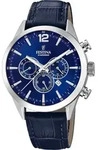 Festina Herren Uhr Fashion Leder Armbanduhr dunkelblau UF20542/2 - Dunkelblau