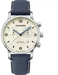 Wenger 01.1743.119 Urban Metropolitan Chronograph Herrenuhr 44mm 10ATM - Silber