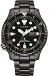 Citizen NY0145-86EE Promaster Marine Herren Taucheruhr Edelstahl Schwarz Ionen