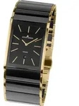 Jacques Lemans Armbanduhr Dublin 1-1939E Edelstahl IP Gold Keramik schwarz - Gold