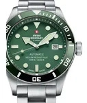 Swiss Military SMA34075.03 Automatik Herrenuhr 44mm 50ATM - Silber