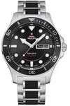Swiss Military SM34068.01 Herrenuhr 42mm 20ATM - Silber/Silber