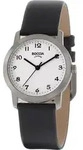 Boccia Titanium 3291-01 Uhr Damenuhr Lederarmband schwarz - Wei&szlig;