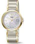 Boccia 3332-02 Damen-Armbanduhr, Titan-Geh&auml;use, Metall-Armband, Solarbetrieb - Gold