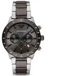 Herrenuhr Emporio Armani Mario, Edelstahl, Schwarz